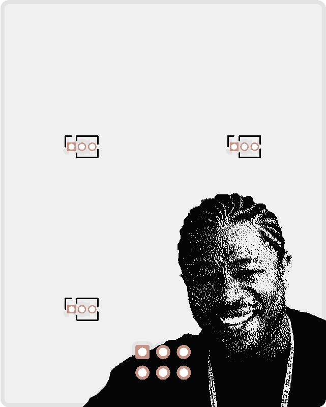 Base plate with xzibit image on the front, room for 3 smaller square addons YoDawg
