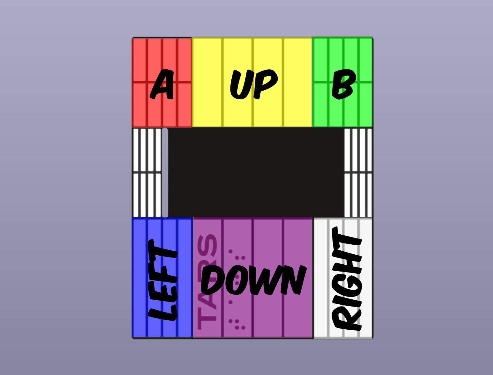 Layout of touch buttons of TARS PCB Pinout